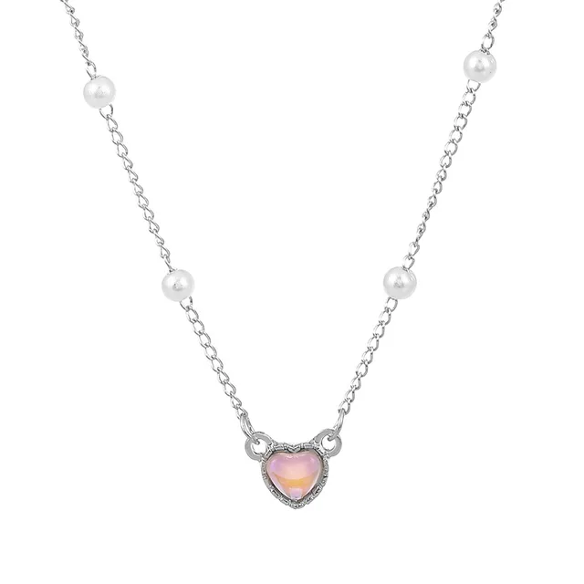 Gold Color Simple Love Heart Pendant Necklace For Women Girl Clavicle Chain Choker New Fashion Trend Jewelry Party Gifts - Image 8