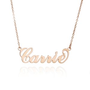 Customized stainless steel necklace that does not fade, women's customized name letter necklace, customized jewelry collarbone chain