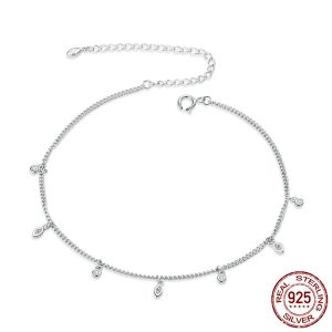 Tassel anklet pure silver S925 girls' jewelry anklet